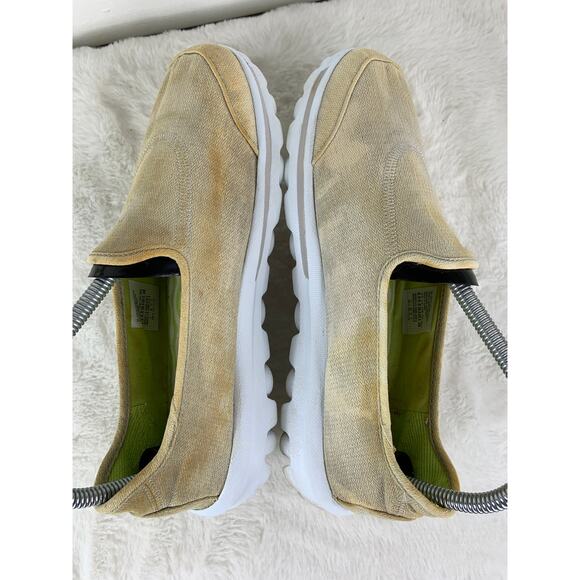 Skechers Rival Go Walk Women's Tan Slip-On Shoes Size 8.5 - Picture 4 of 8